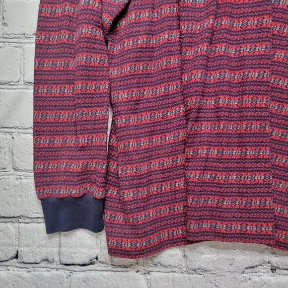 Vintage Polo By Ralph Lauren 100% Cotton Red Blue Sweater Size L - Picture 6 of 12